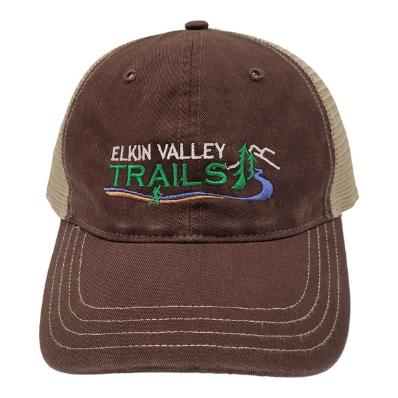 Richardson Elkin Valley Trails Embroidered Logo Mesh Snapback Trucker Hat Cap - Picture 3 of 11
